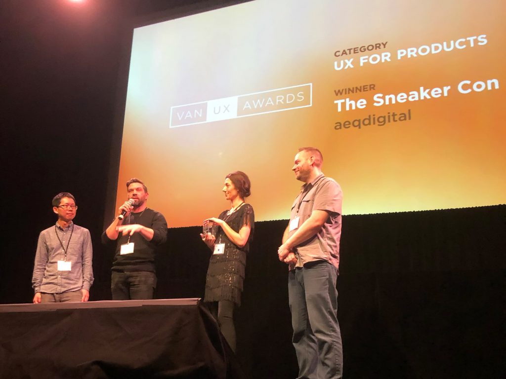 Sneaker Con iOS App Wins VanUX Awards "Best UX"
