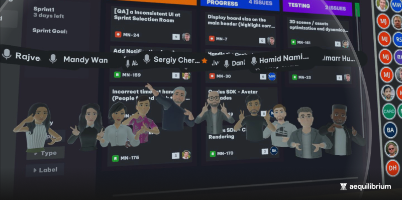 AgileVR helps improve productivity and collaboration for Agile distributed teams